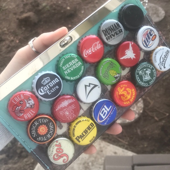 Hand Crafted Handbags - Bottle cap wallet!